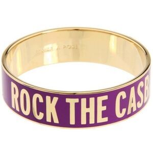 RARE Kate Spade Rock The Casbah Strike A Pose Idiom Bangle Bracelet